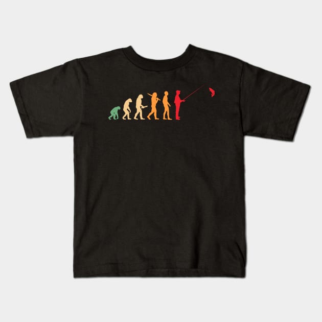 funny fishing Kids T-Shirt by Circle Project